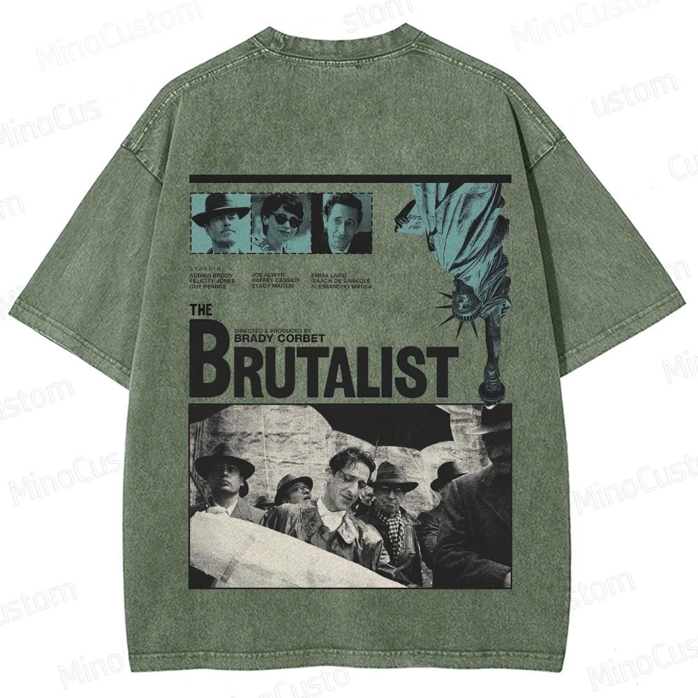 Vintage - Style Collage and Text Graphic Short - Sleeve T - Shirt