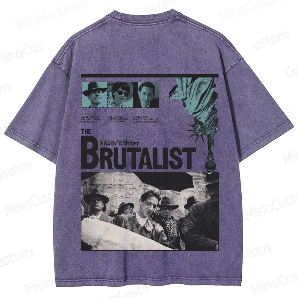 Vintage - Style Collage and Text Graphic Short - Sleeve T - Shirt