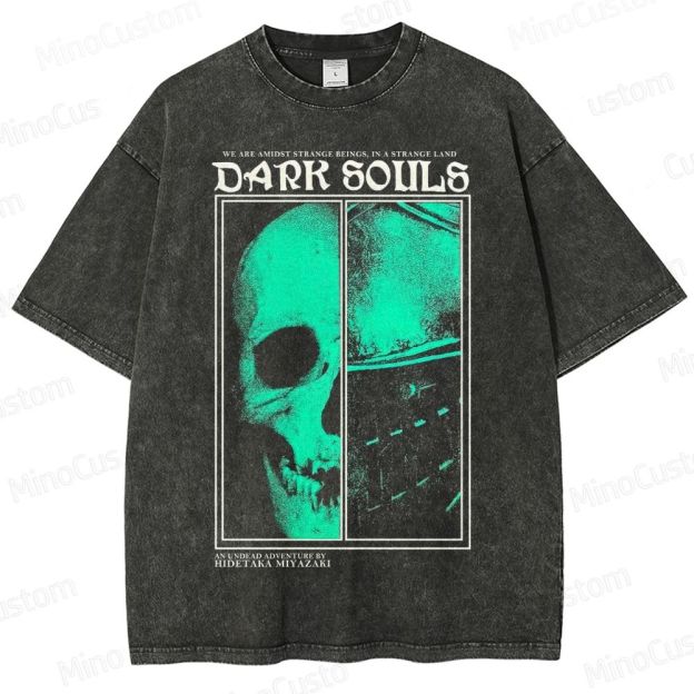 Undead Adventure Dark Souls Washed T-Shirt 