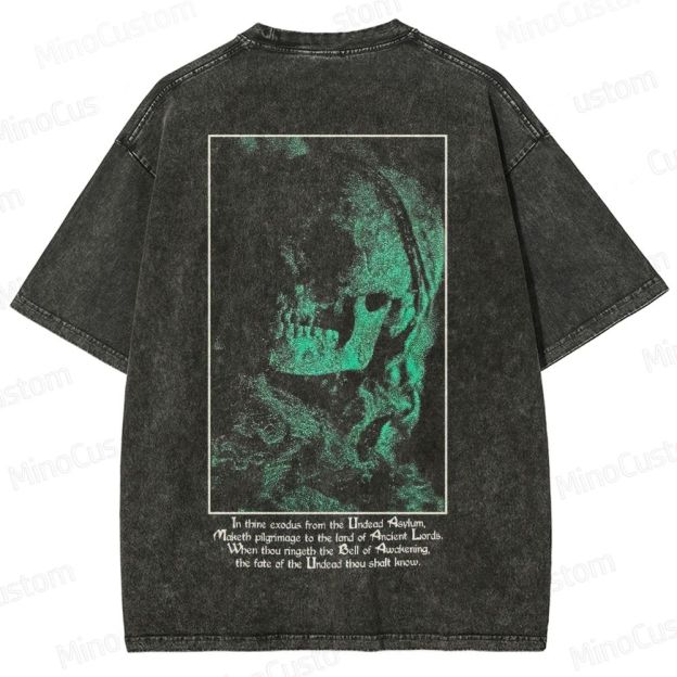 Undead Adventure Dark Souls Washed T-Shirt 