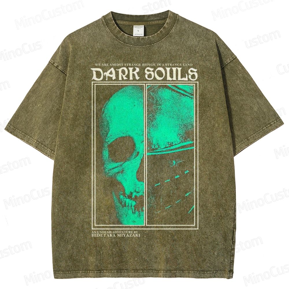 Undead Adventure Dark Souls Washed T-Shirt 