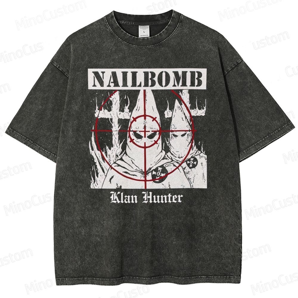 NAILBOMB - "Klan Hunter" Premium Washed T-Shirt