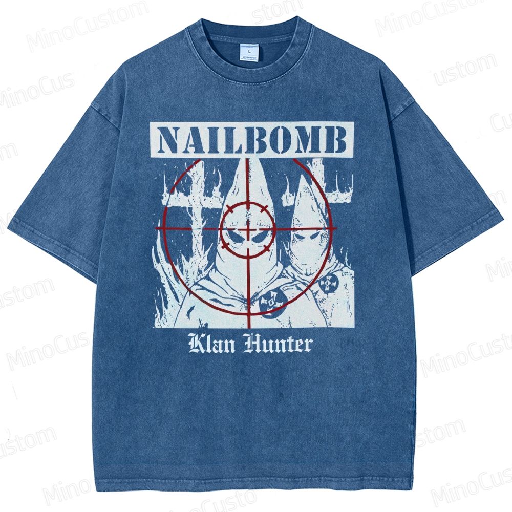 NAILBOMB - "Klan Hunter" Premium Washed T-Shirt 