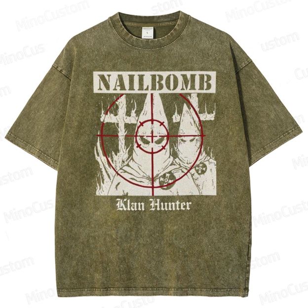NAILBOMB - "Klan Hunter" Premium Washed T-Shirt 