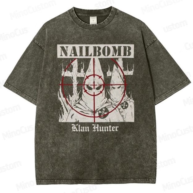NAILBOMB - "Klan Hunter" Premium Washed T-Shirt 