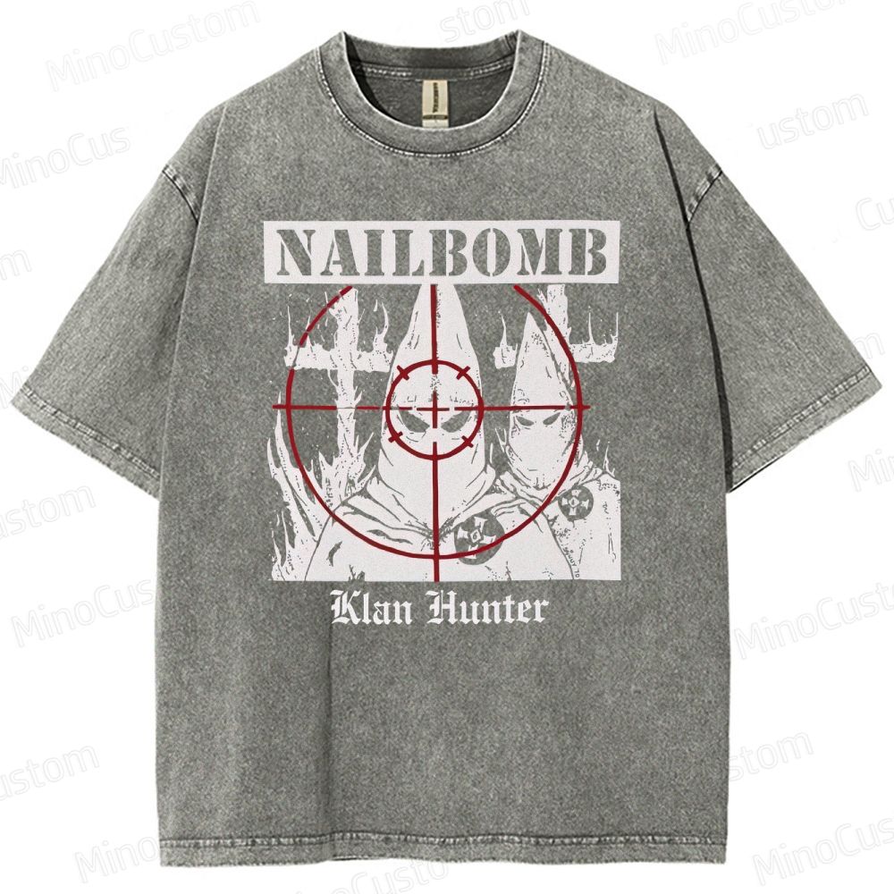 NAILBOMB - "Klan Hunter" Premium Washed T-Shirt 