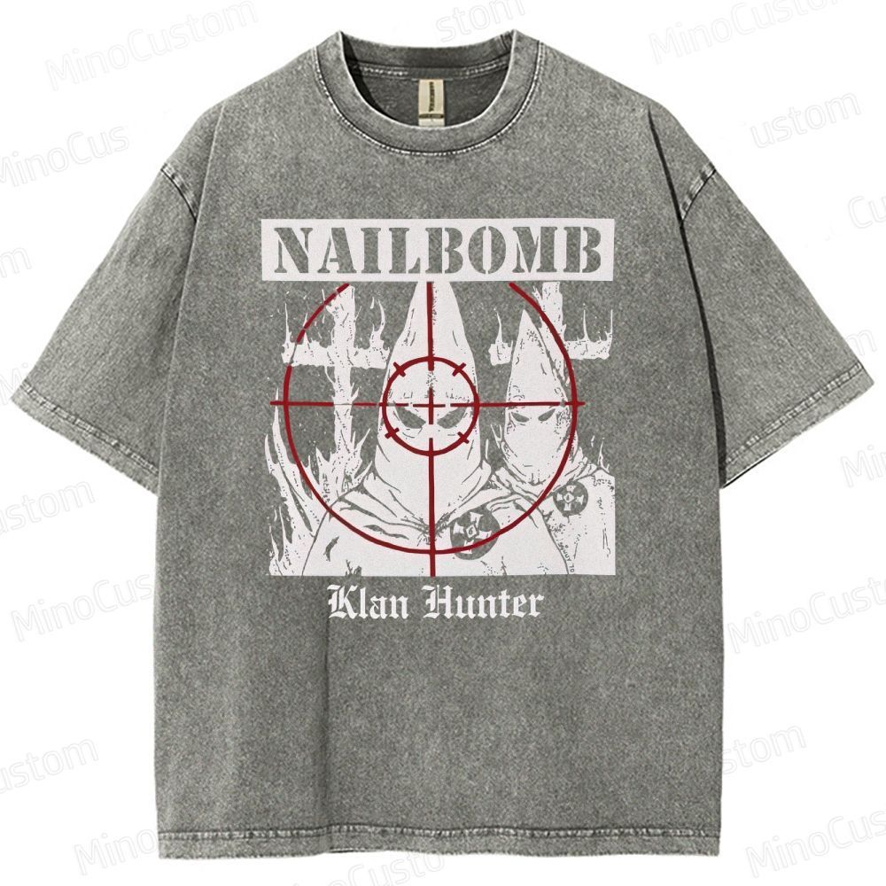 NAILBOMB - "Klan Hunter" Premium Washed T-Shirt 