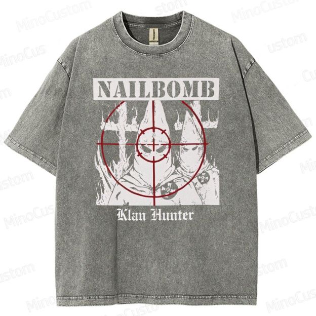 NAILBOMB - "Klan Hunter" Premium Washed T-Shirt 