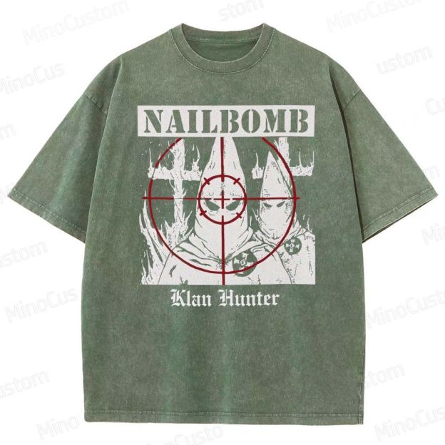 NAILBOMB - "Klan Hunter" Premium Washed T-Shirt 