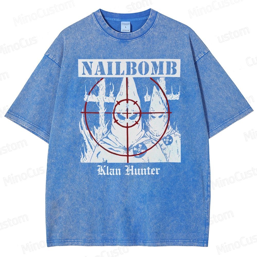 NAILBOMB - "Klan Hunter" Premium Washed T-Shirt 