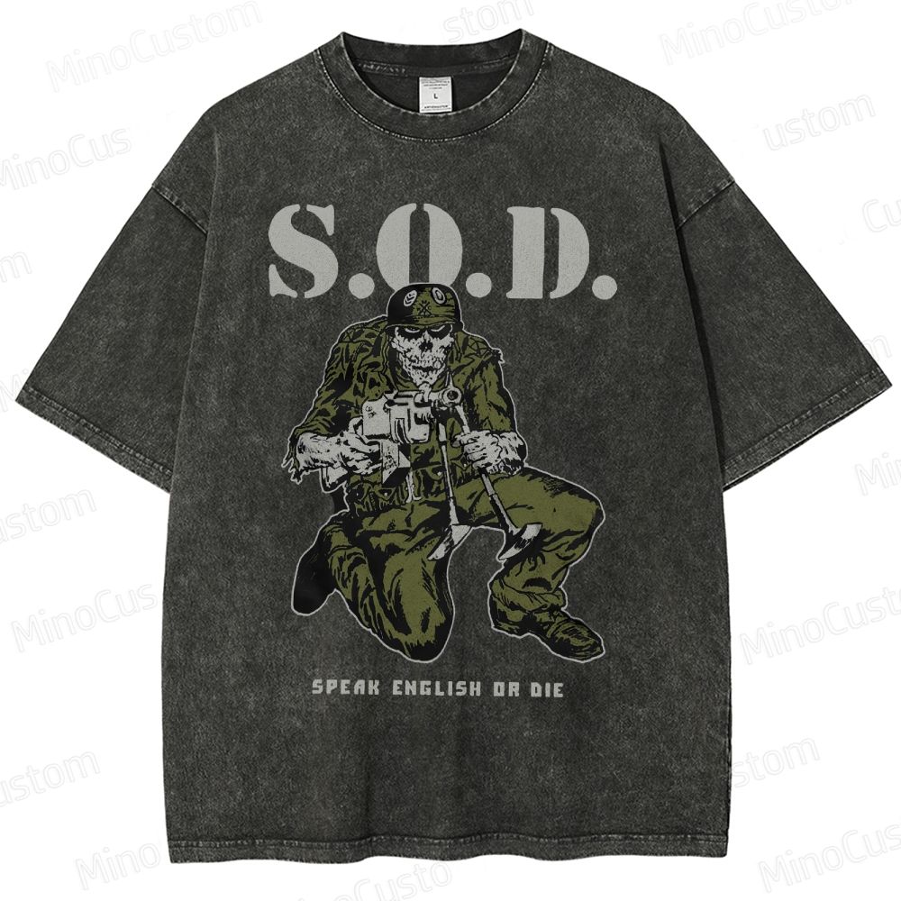 Stormtroopers Of Death Vintage  Washed T-Shirt 