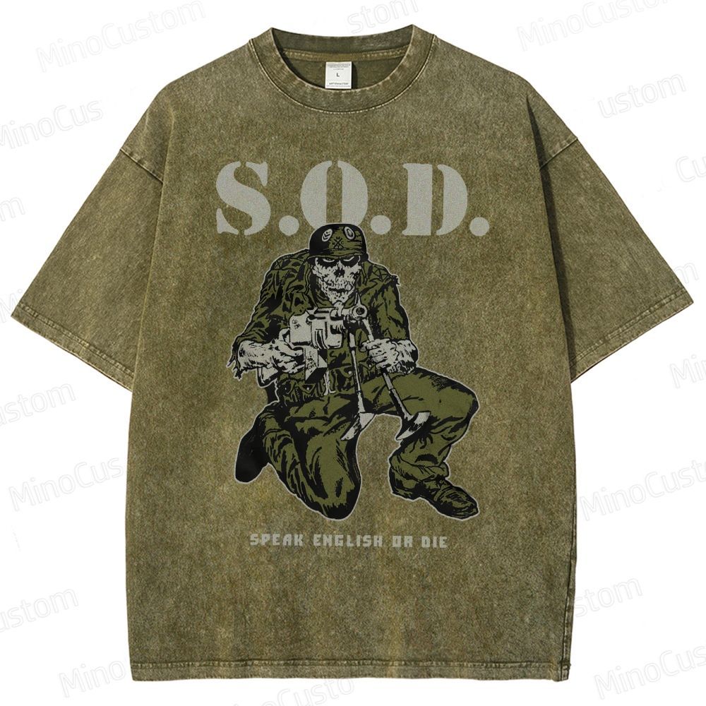 Stormtroopers Of Death Vintage  Washed T-Shirt 