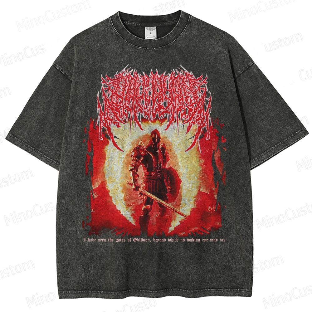 Oblivion Elder Scrolls Death Metal Washed T-Shirt