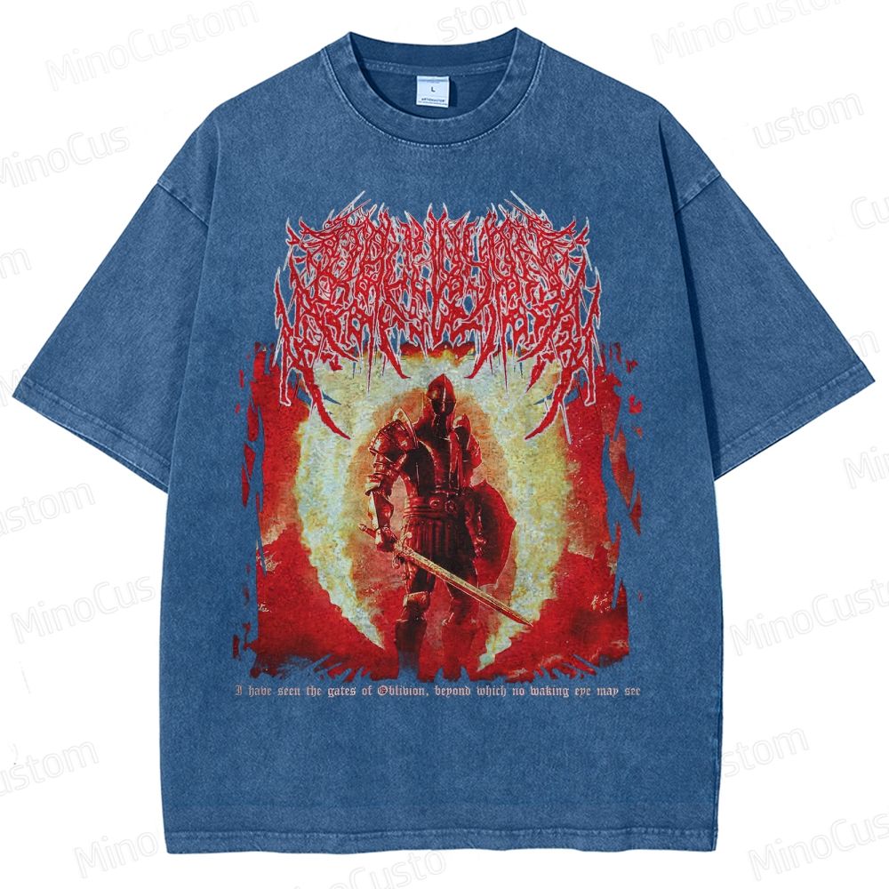 Oblivion Elder Scrolls Death Metal Washed T-Shirt 