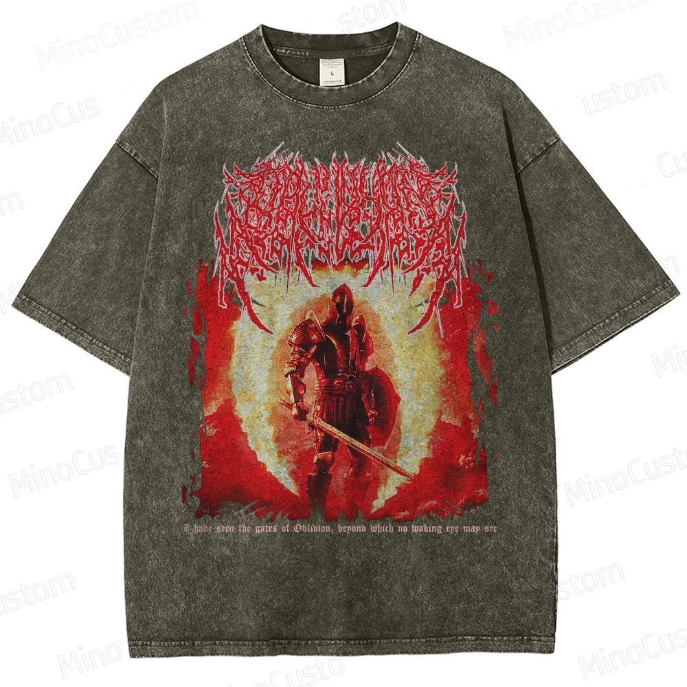 Oblivion Elder Scrolls Death Metal Washed T-Shirt 