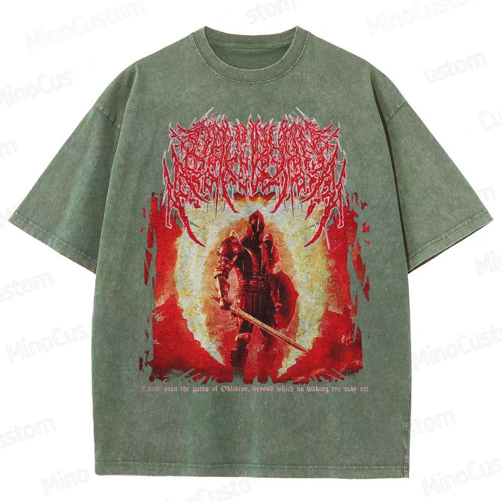 Oblivion Elder Scrolls Death Metal Washed T-Shirt 