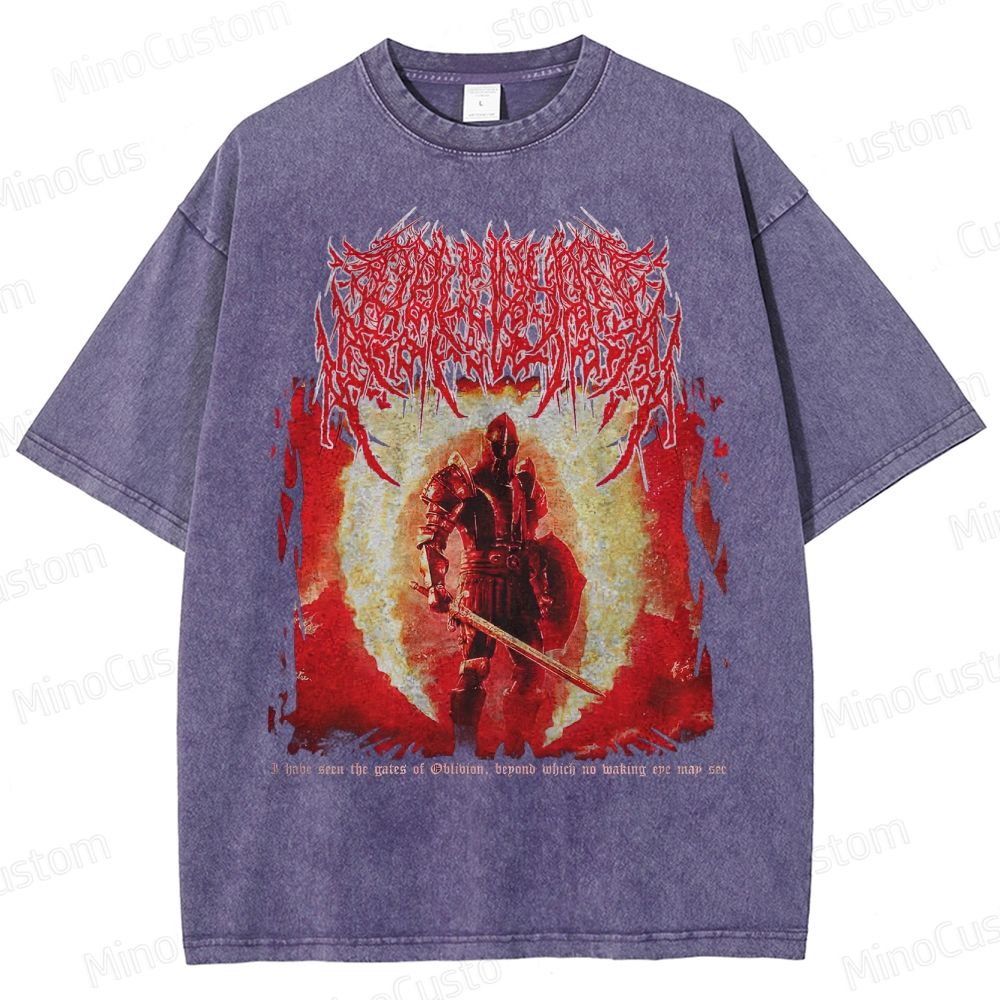 Oblivion Elder Scrolls Death Metal Washed T-Shirt 