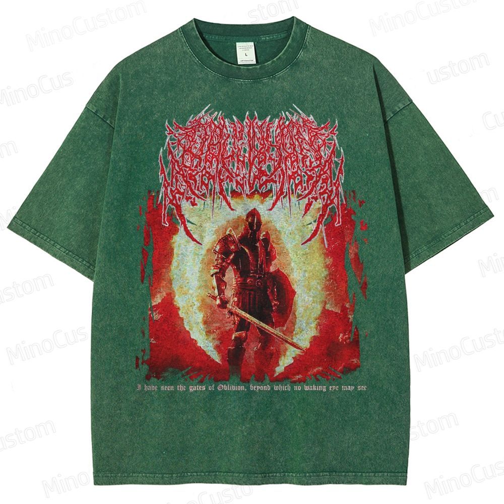Oblivion Elder Scrolls Death Metal Washed T-Shirt 