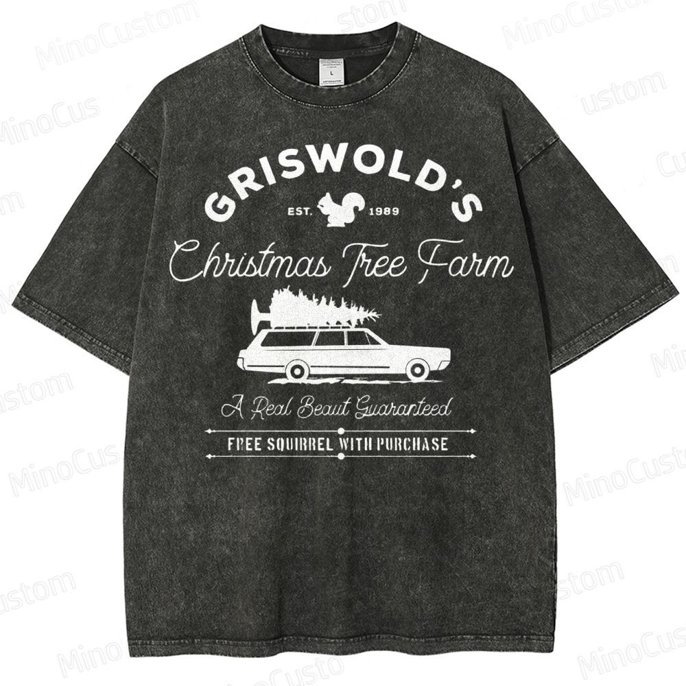 Griswold Christmas Tree Farm Washed T-Shirt 