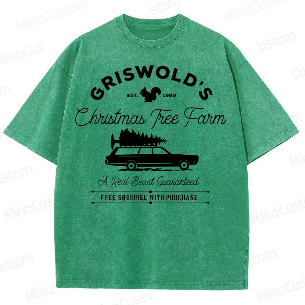 Griswold Christmas Tree Farm Washed T-Shirt 