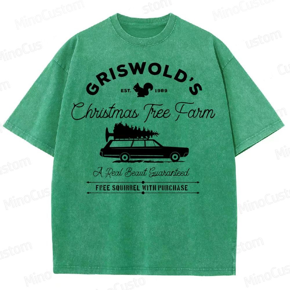 Griswold Christmas Tree Farm Washed T-Shirt 