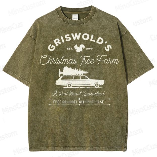 Griswold Christmas Tree Farm Washed T-Shirt 