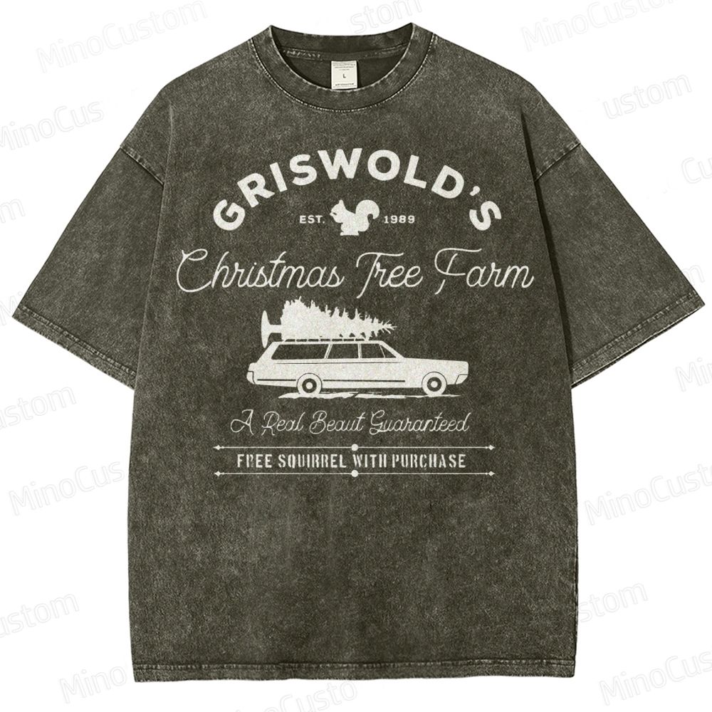 Griswold Christmas Tree Farm Washed T-Shirt 
