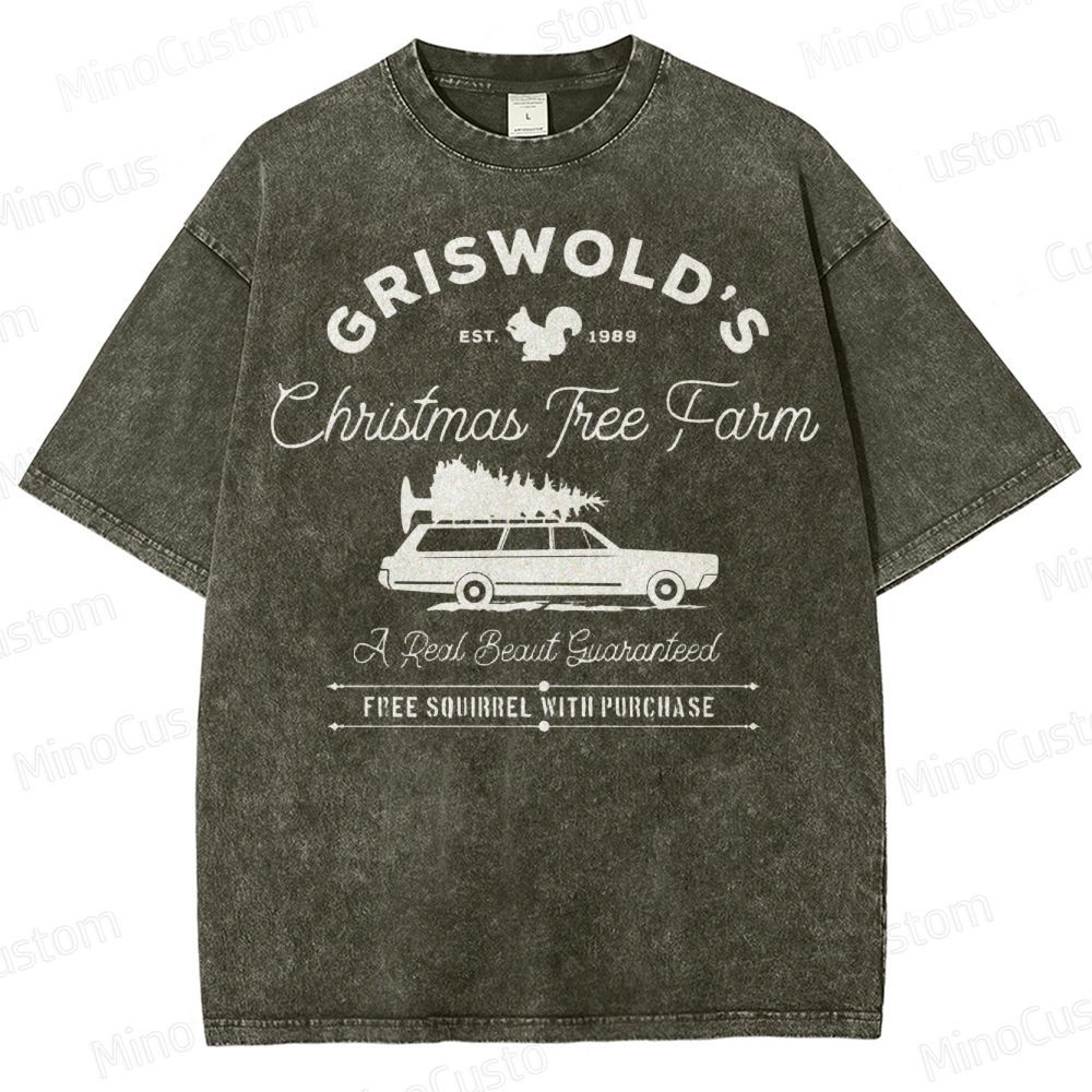Griswold Christmas Tree Farm Washed T-Shirt 