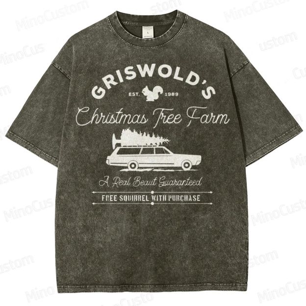 Griswold Christmas Tree Farm Washed T-Shirt 