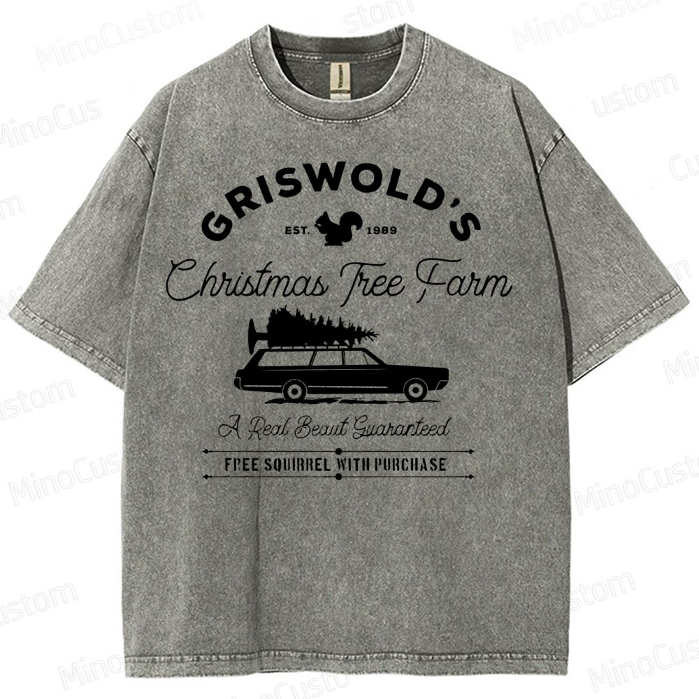 Griswold Christmas Tree Farm Washed T-Shirt 