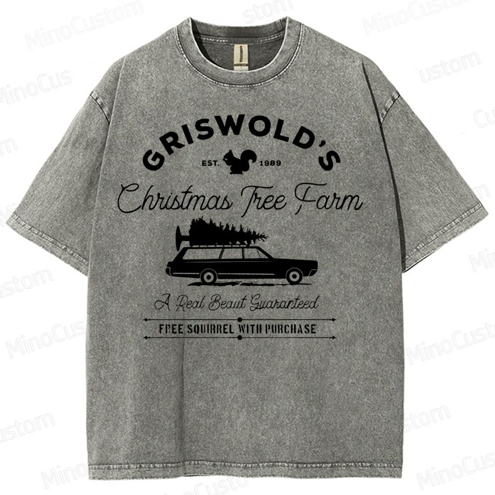 Griswold Christmas Tree Farm Washed T-Shirt 