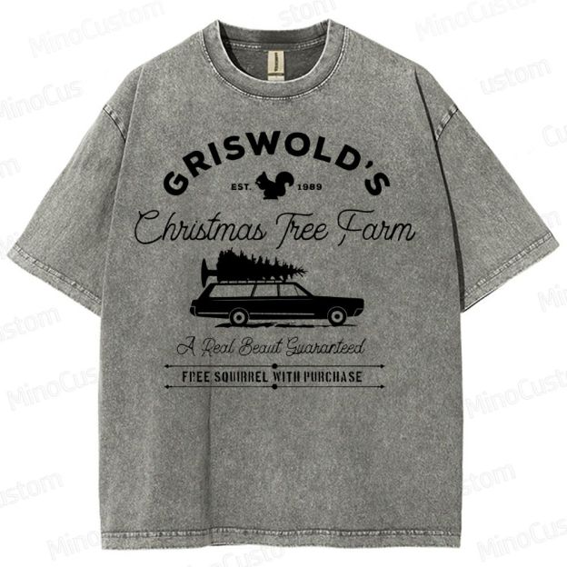 Griswold Christmas Tree Farm Washed T-Shirt 