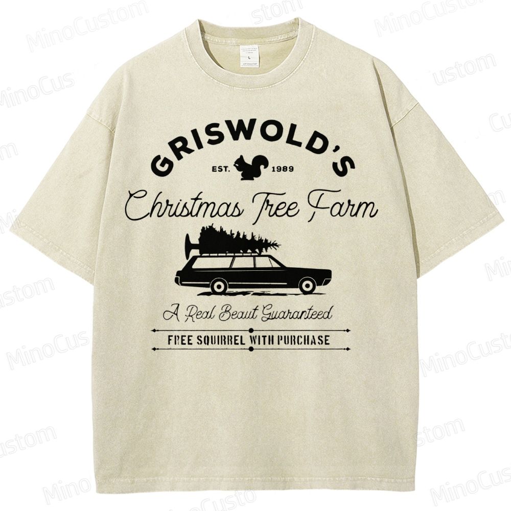 Griswold Christmas Tree Farm Washed T-Shirt 