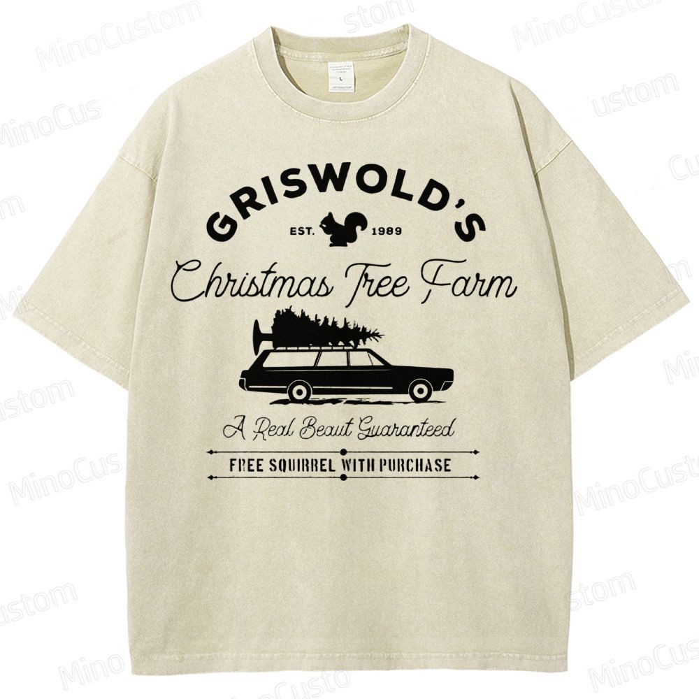Griswold Christmas Tree Farm Washed T-Shirt 