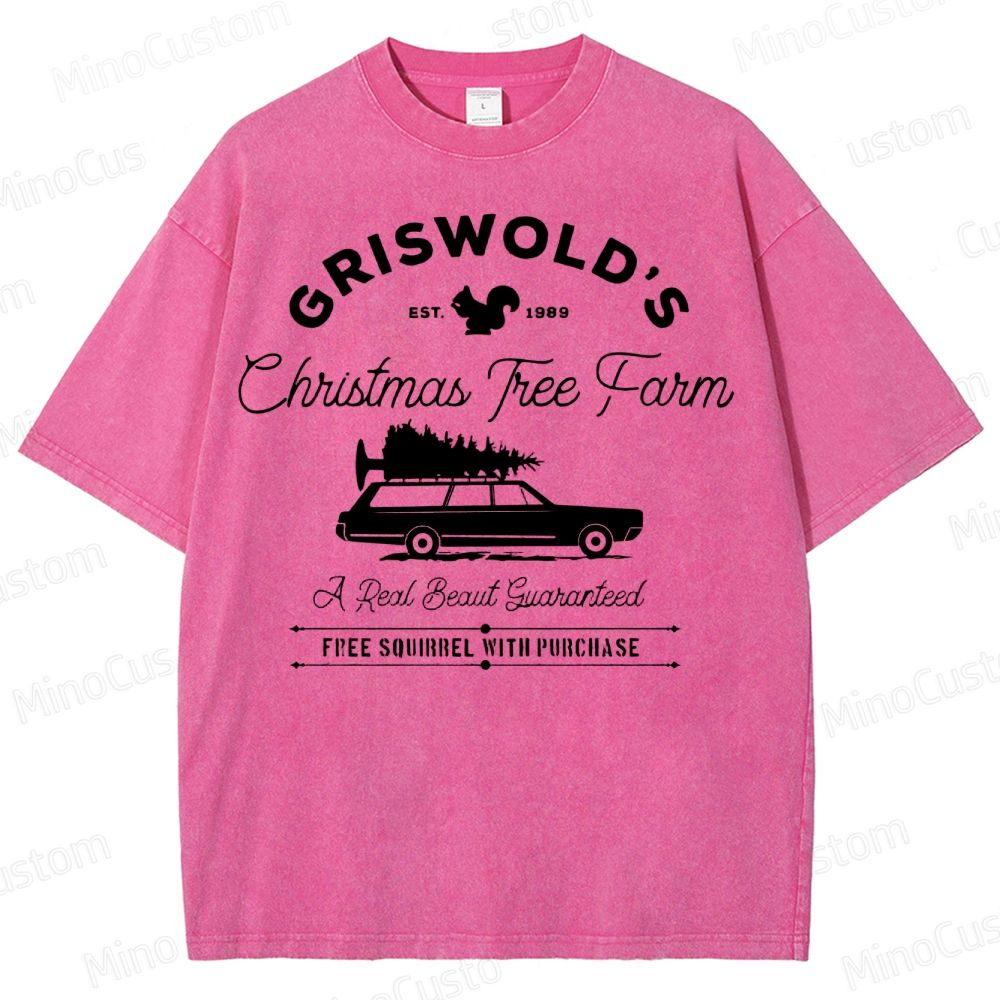 Griswold Christmas Tree Farm Washed T-Shirt 