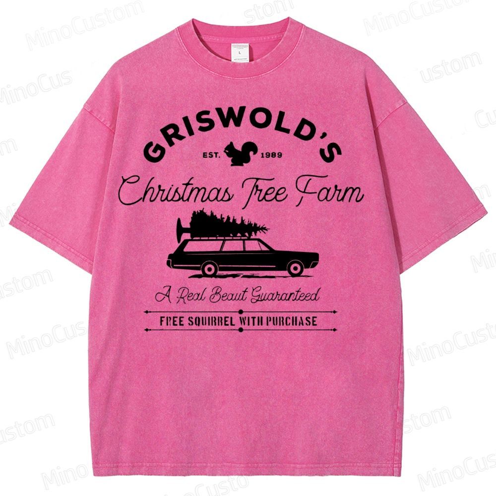 Griswold Christmas Tree Farm Washed T-Shirt 