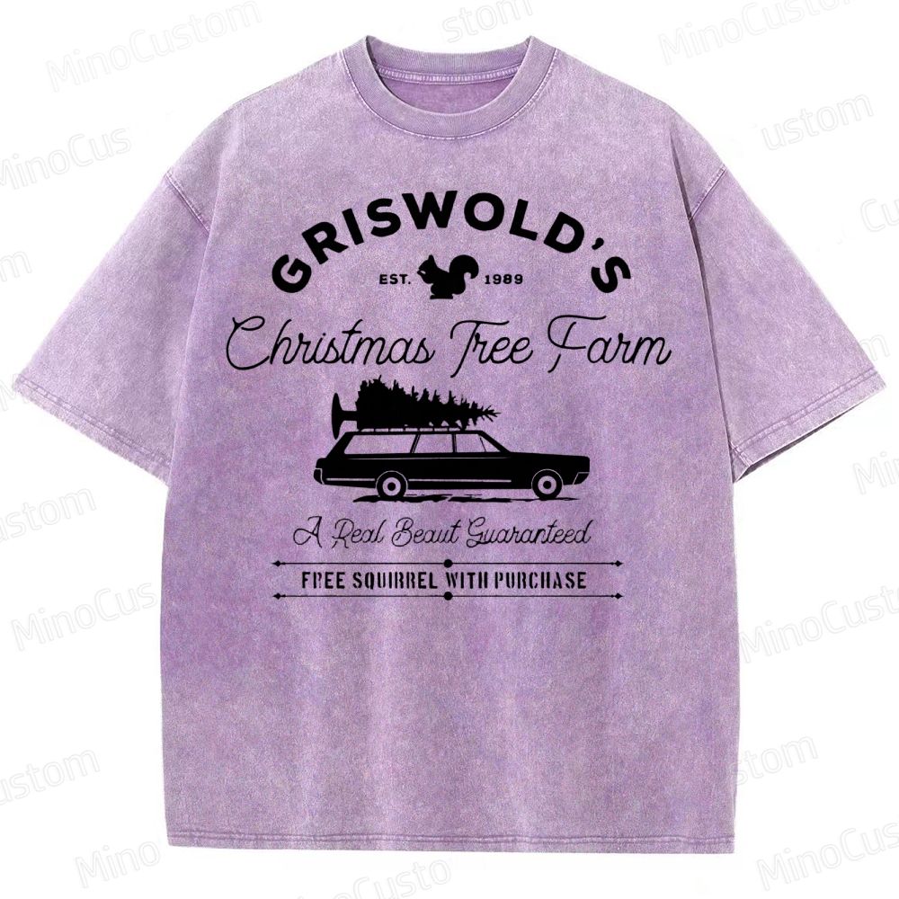 Griswold Christmas Tree Farm Washed T-Shirt 