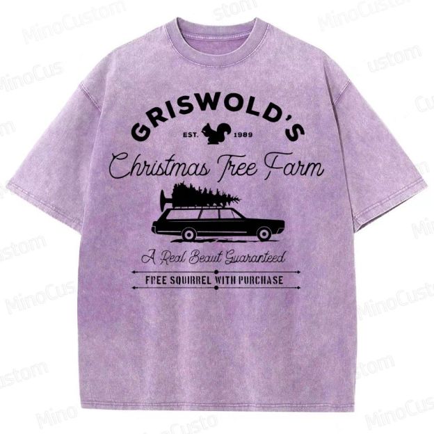 Griswold Christmas Tree Farm Washed T-Shirt 