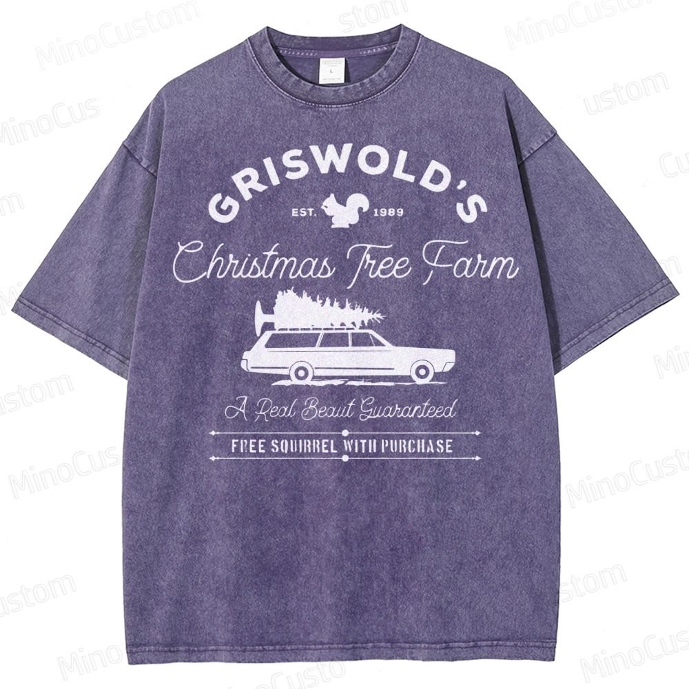Griswold Christmas Tree Farm Washed T-Shirt 
