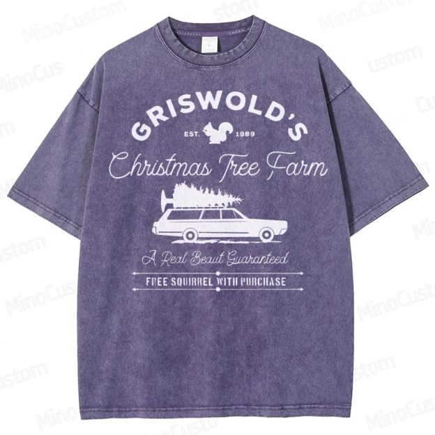 Griswold Christmas Tree Farm Washed T-Shirt 