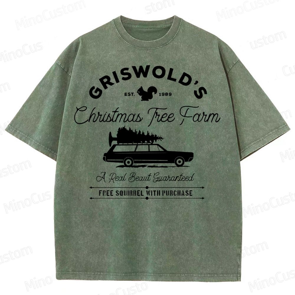 Griswold Christmas Tree Farm Washed T-Shirt 