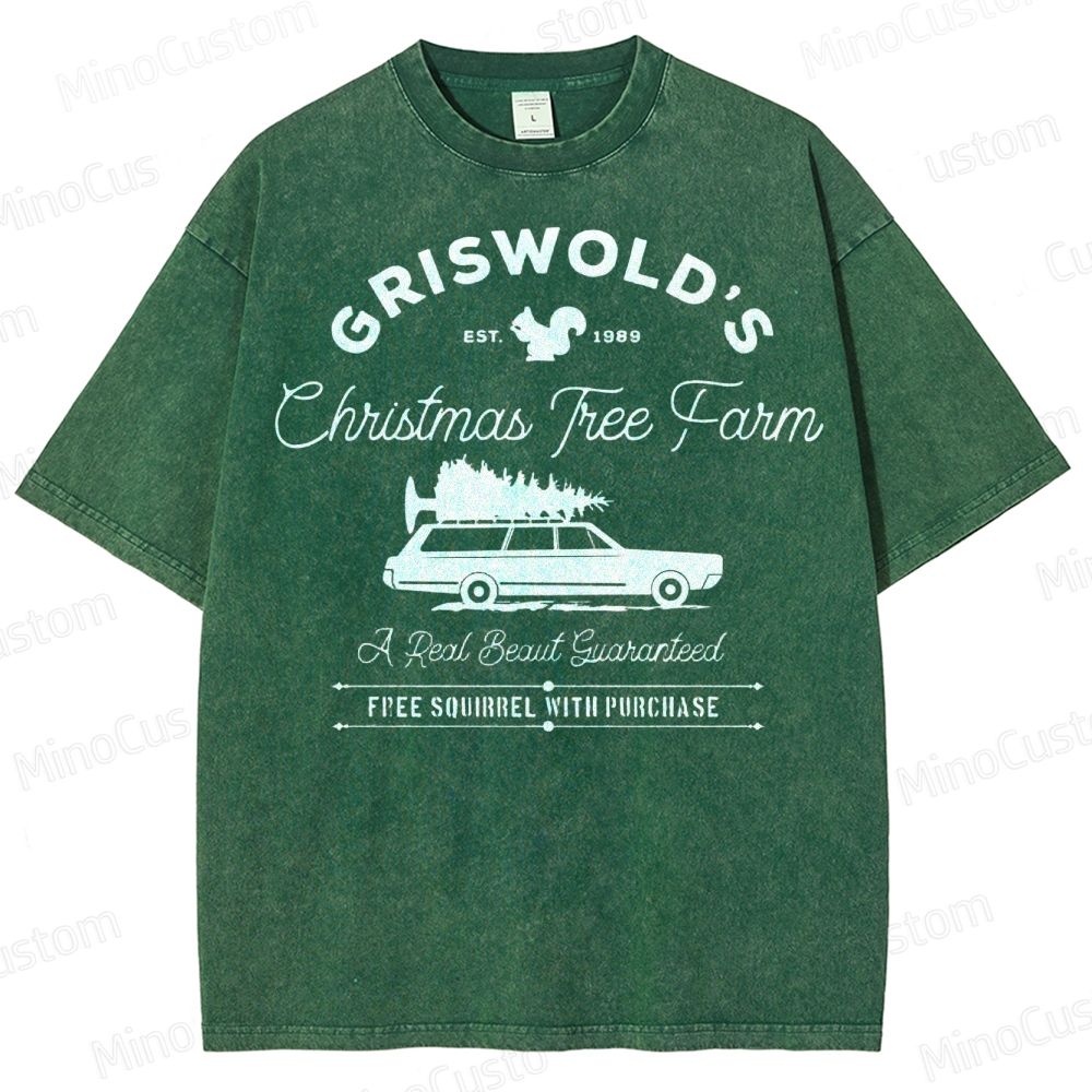 Griswold Christmas Tree Farm Washed T-Shirt 