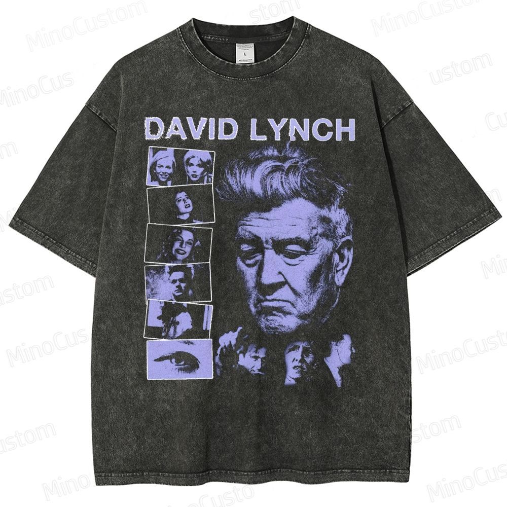 Retro Classic Movie Prints Washed T-Shirt