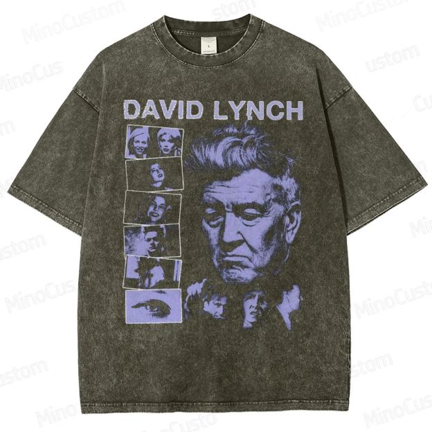 Retro Classic Movie Prints Washed T-Shirt 