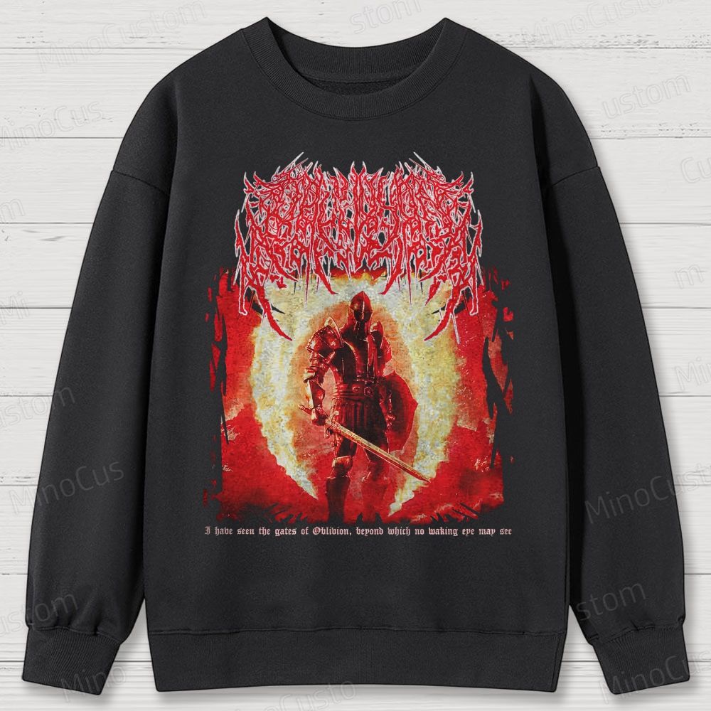 Oblivion Elder Scrolls Death Metal Cotton Sweatshirts 