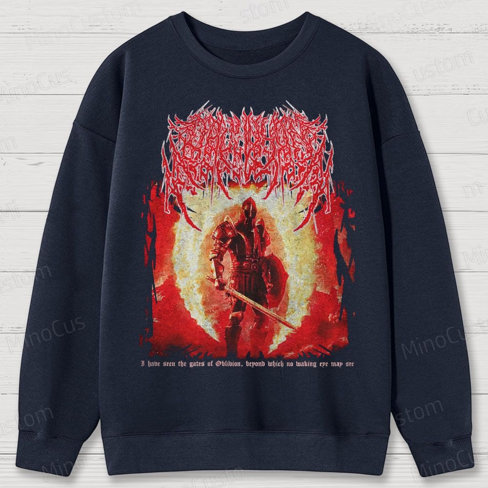 Oblivion Elder Scrolls Death Metal Cotton Sweatshirts 
