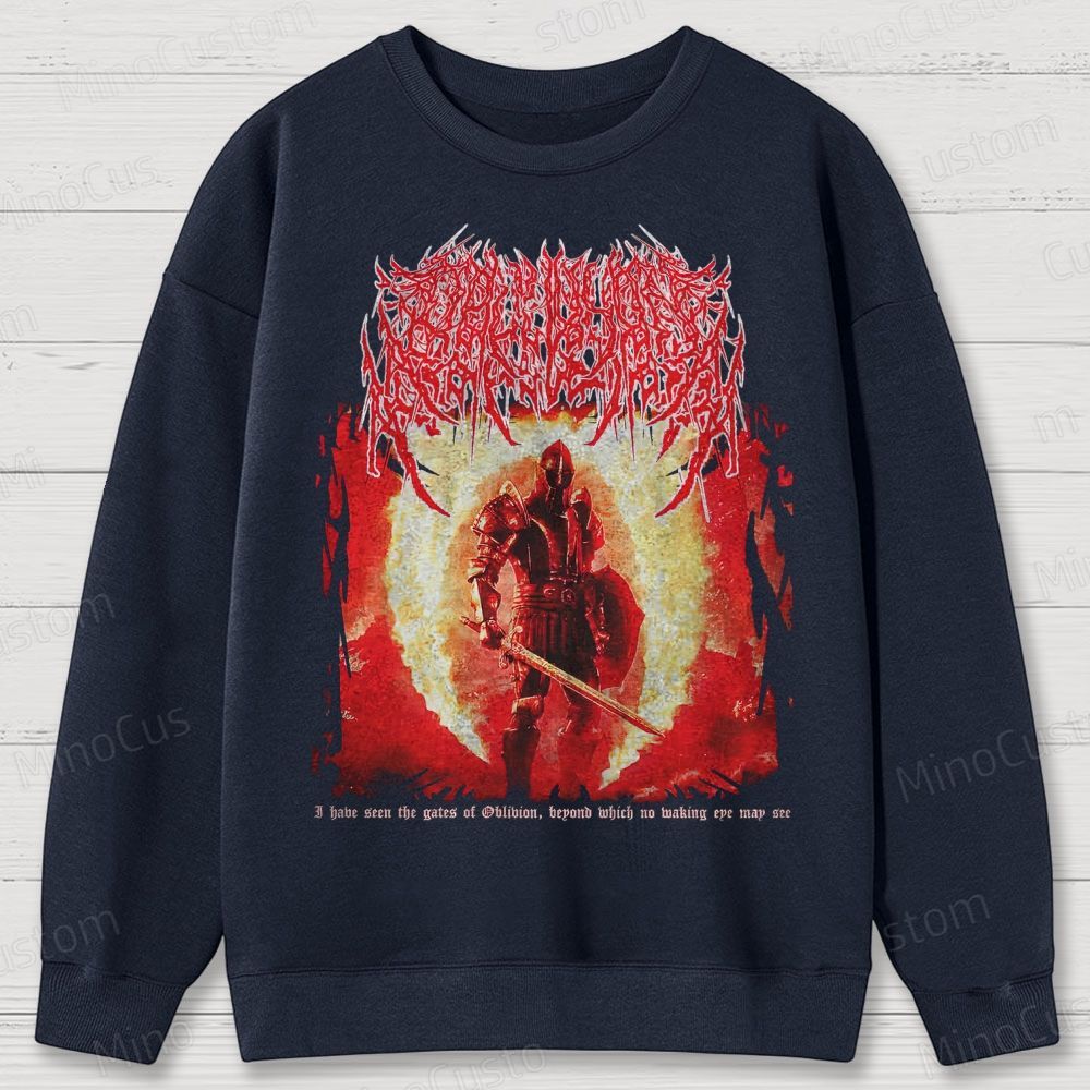 Oblivion Elder Scrolls Death Metal Cotton Sweatshirts 