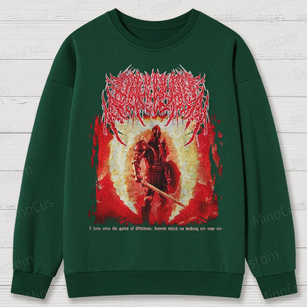 Oblivion Elder Scrolls Death Metal Cotton Sweatshirts 