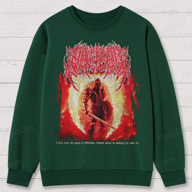 Oblivion Elder Scrolls Death Metal Cotton Sweatshirts 
