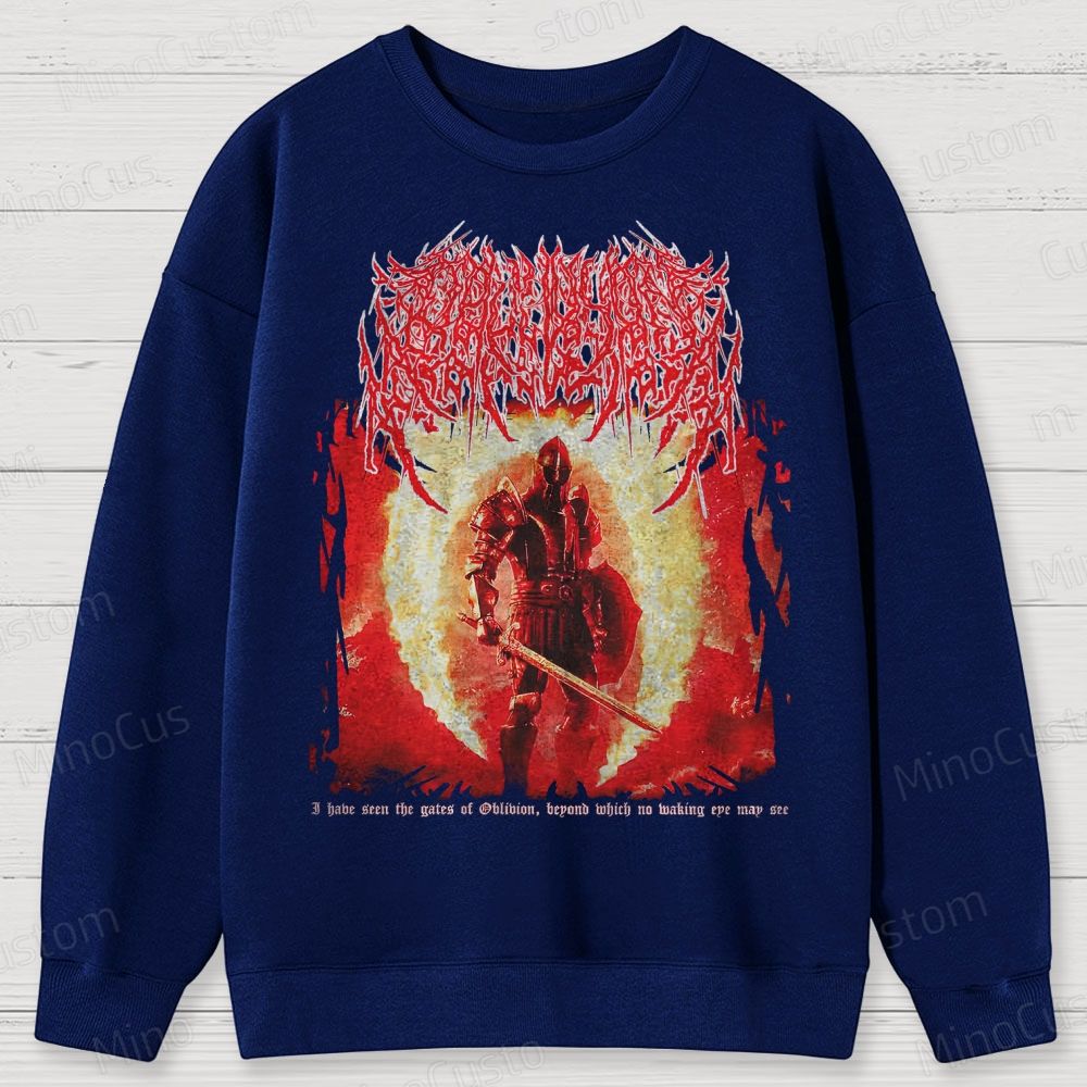 Oblivion Elder Scrolls Death Metal Cotton Sweatshirts 